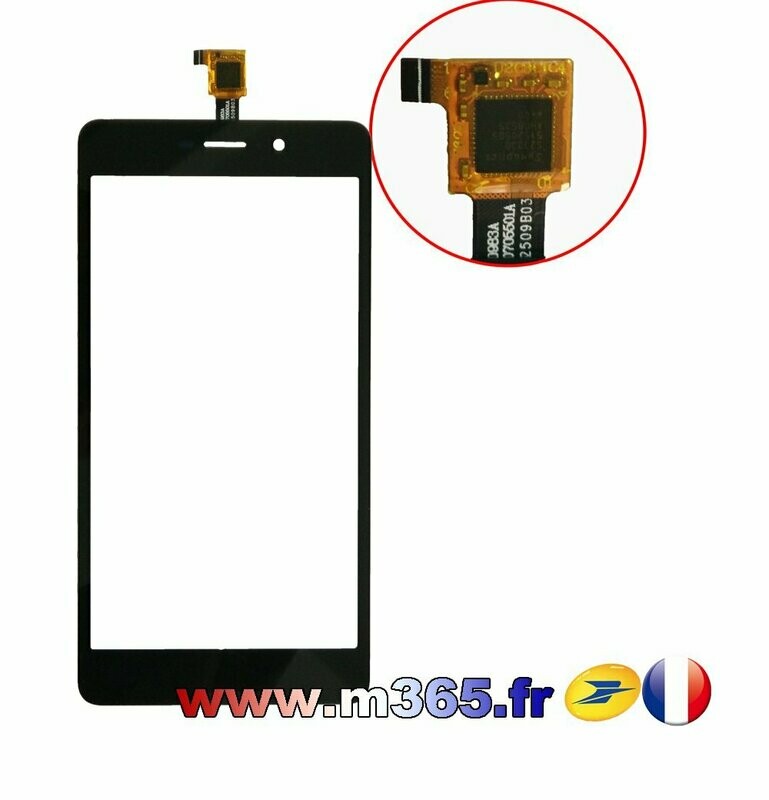 WIKO SLIDE2 VITRE TACTILE NOIR   (sans écrans lcd !!!)
