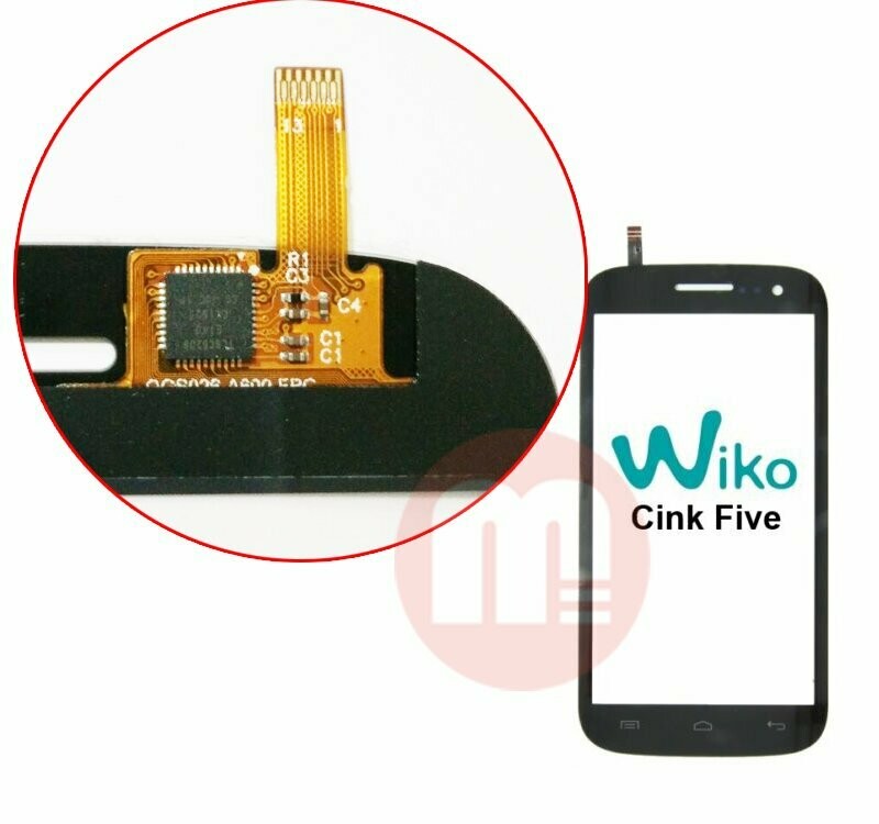 WIKO cink five VITRE TACTILE (sans ecrans lcd !!!)