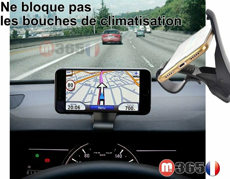 support Clip de téléphone sur tableau de bord de voiture