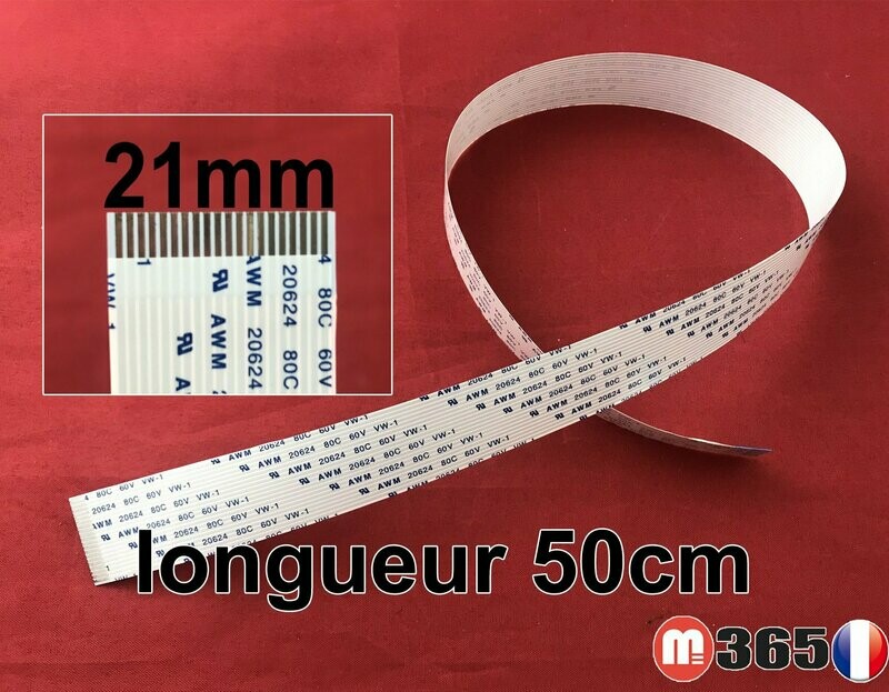 nappe 20 pins 50cm*2.1cm Connecteurs  en même face