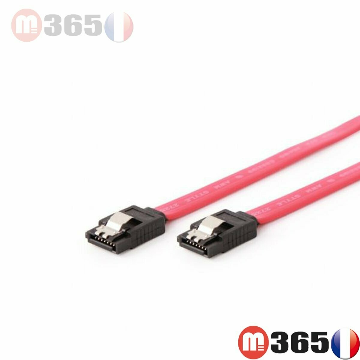 Câble SATA 50cm SSD ou Disque Dur ou SSD (2.5", 3.5") 6Gb/s Rouge