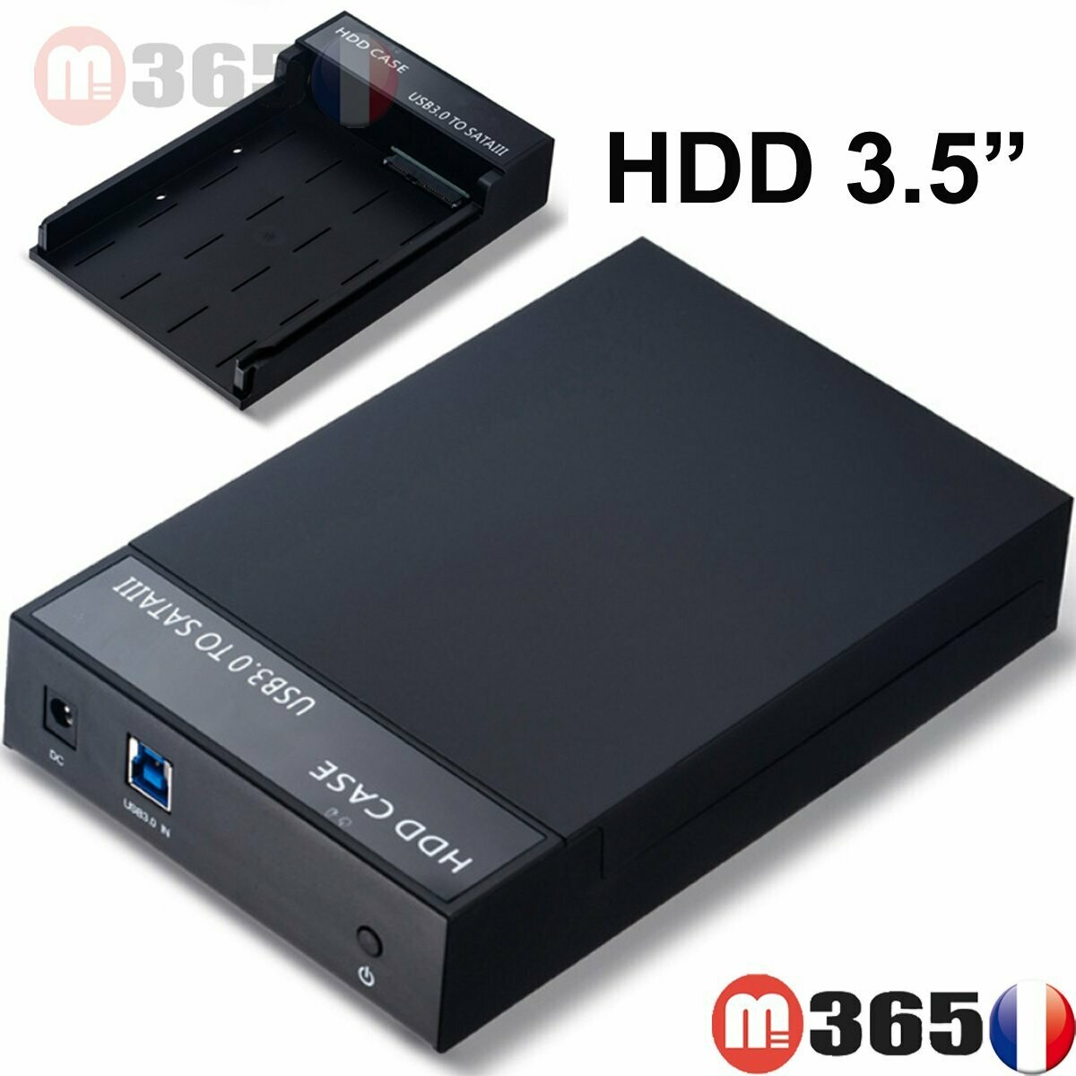 Boitier disque dur externe USB 3.0 SATA 3.5" boite hdd usb3.0 en aluminium