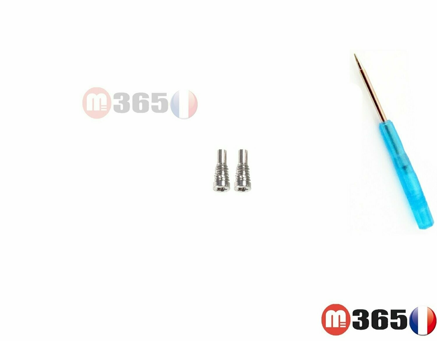 2 VIS PENTALOBE iPhone8 / 8 plus  vis du bas argenté
