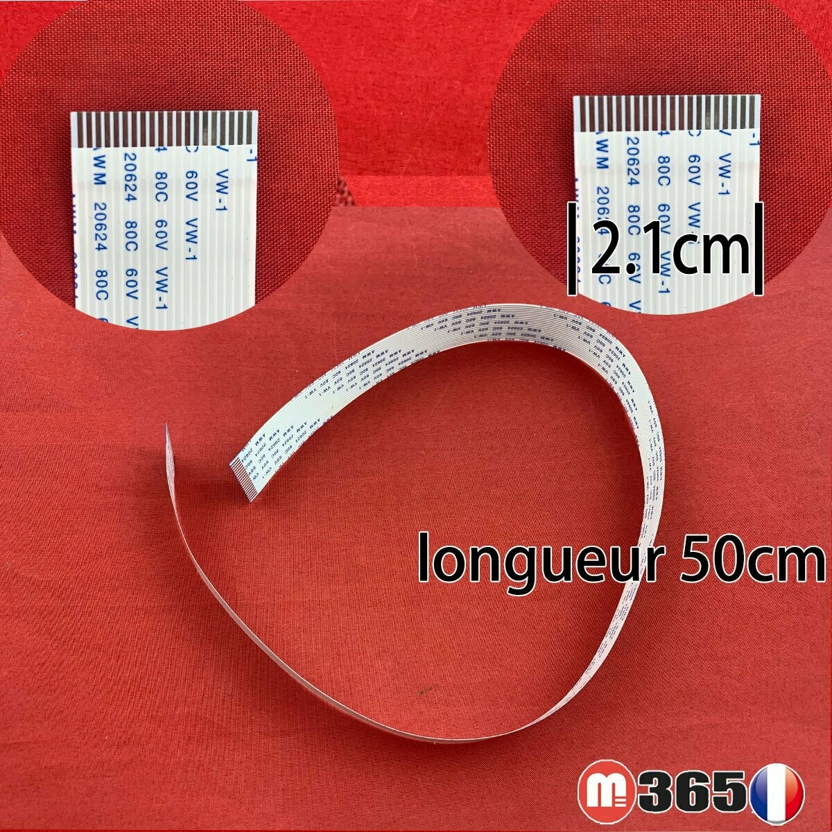 nappe 20 pins 50cm*2.1cm Connecteurs  en meme face
