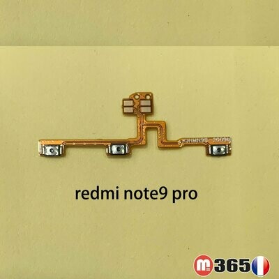redmi note9 pro nappe ON/OFF + volume son Nappe BOUTON POWER ALLUMAGE