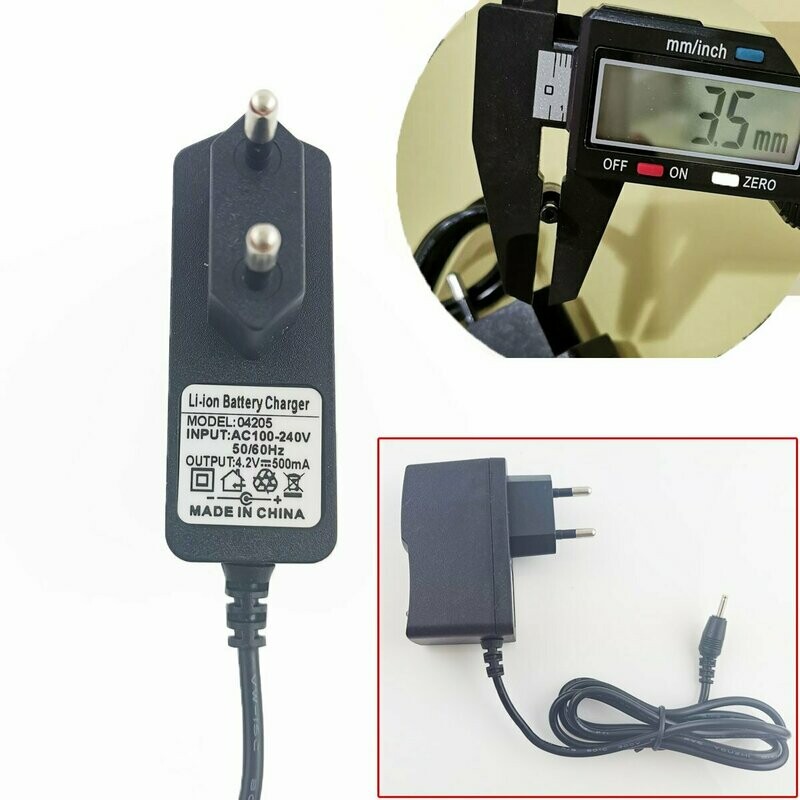3.5mm * 1.35mm UE Plug Chargeur AC 100-240V À DC 4.2V 0.5A Adaptateur D'alimentation
