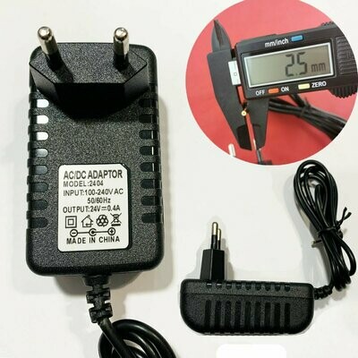 2.5mm * 0.7mm UE Plug Chargeur AC 100-240V À DC 24V 0.4A Adaptateur D'alimentation