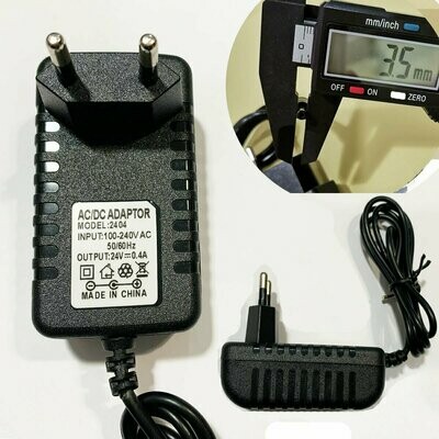3.5mm * 1.35mm UE Plug Chargeur AC 100-240V À DC 24V 0.4A Adaptateur D'alimentation