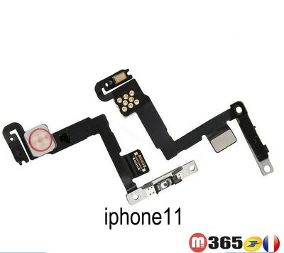 iphone 11 NAPPE ON/OFF + flash + micro NAPPE BOUTON POWER DEMARRAGE IPHONE11