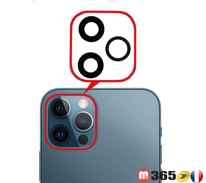 iPhone 12 pro  LENTILLE VERRE appareil photo verre camera arriere