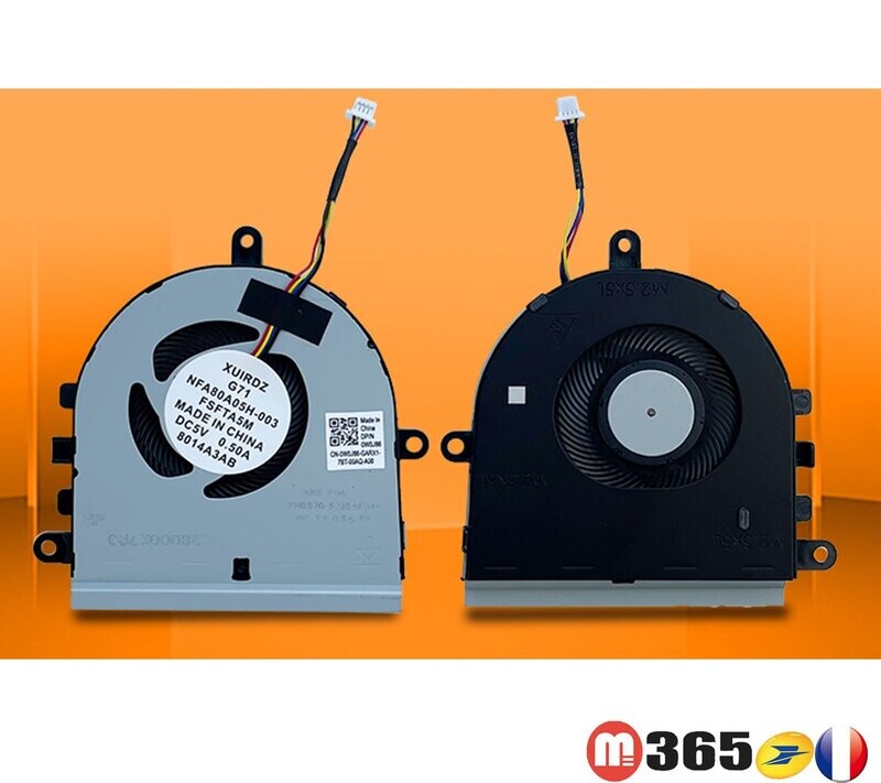 VENTILATEUR fan pour Dell Inspiron 15 5570 5575 5593  3501 3505 Vostro 15 3583 3584 3585 3400 3401 3500 2021