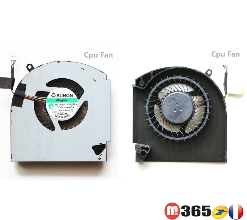 ventilateur  CPU  pour Dell Alienware 17 R4 17 R5 P31E