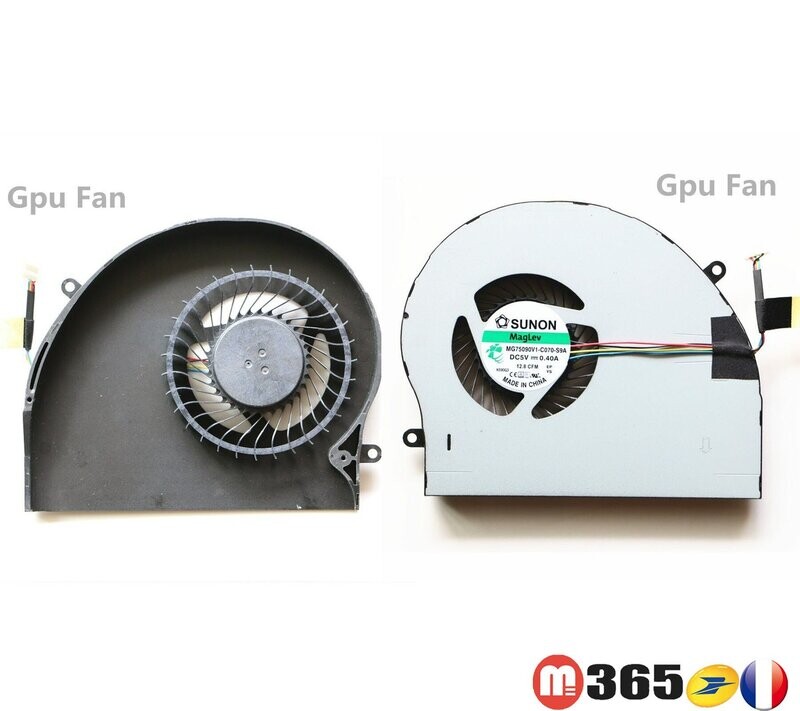 ventilateur  GPU  pour Dell Alienware 17 R4 17 R5 P31E