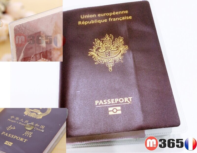 Protège passeport étui pochette de protection passeport Français voyage