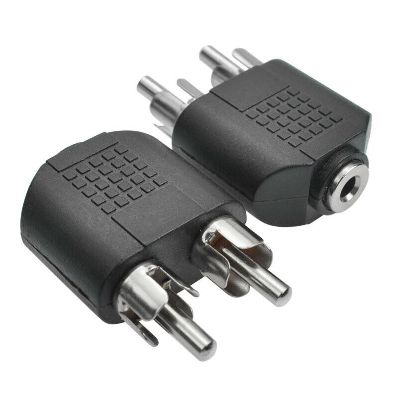 adaptateur audio jack 3.5 mm femelle vers 2* RCA mâle adaptateur rca à 3,5 Jack