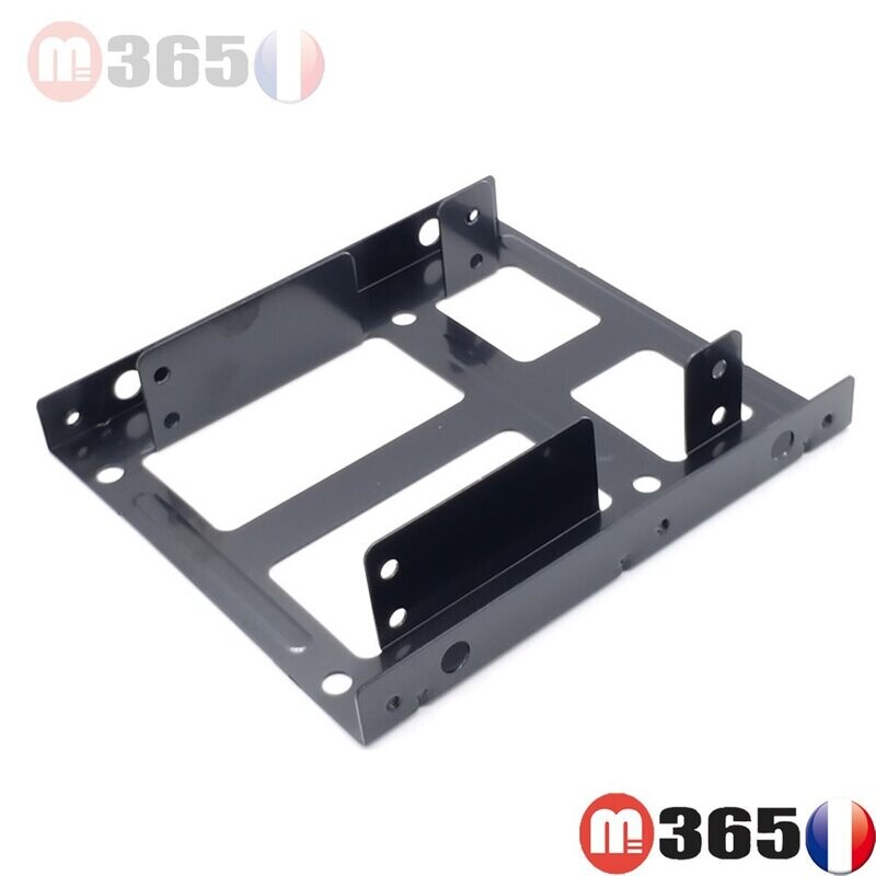 caddy Support rack adaptateur 2* disque dur 2.5" to 3.5" SSD HDD 2.5" vers 3.5"
