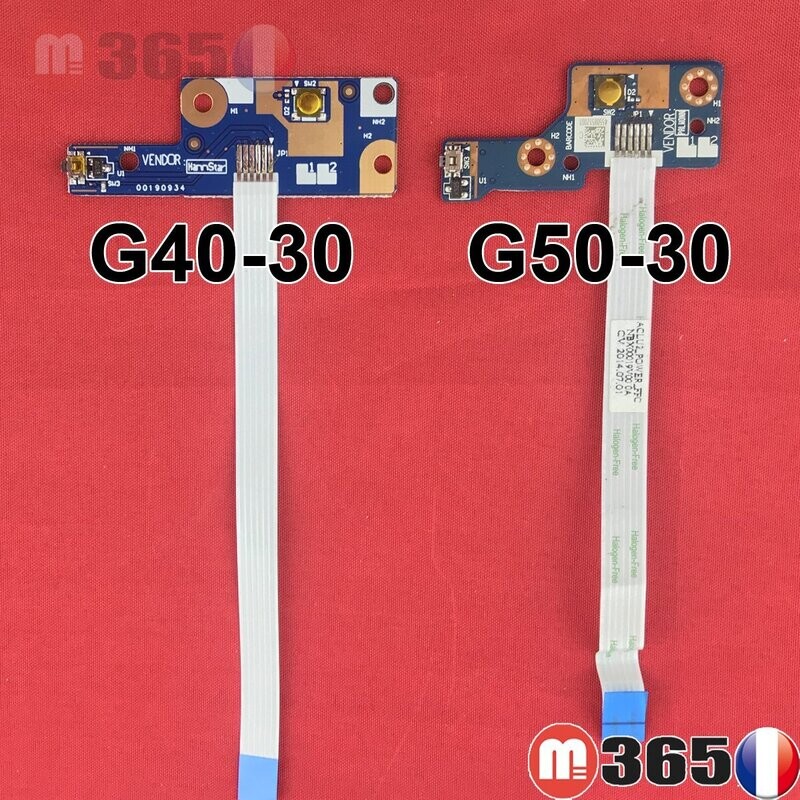 module carte bouton on/off lenovo G40 G50 interrupteur d'alimentation demarrage