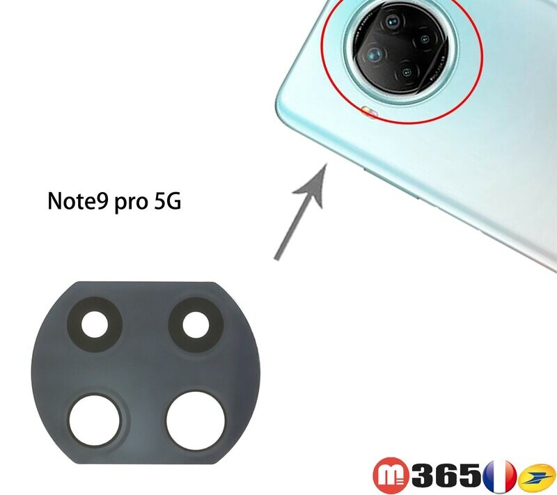 rredmi note9pro 5G LENTILLE VERRE de appareil photo camera arrière