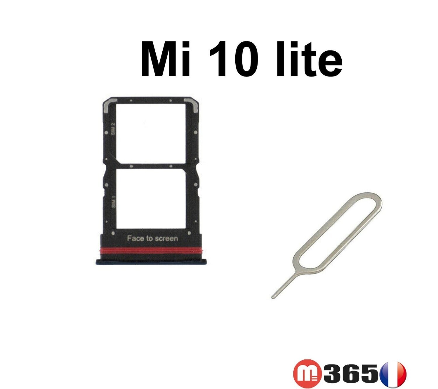 xiaomi Mi10 lite  TIROIR CARTE SIM ( caddy SIM TRAY ) Mi 10 lite Plateau SIM support