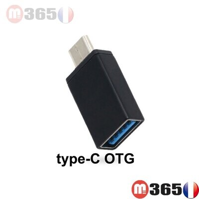 Adaptateur type-C 3.1 Mâle vers USB 3.0 Femelle Type A fonction OTG type c à usb