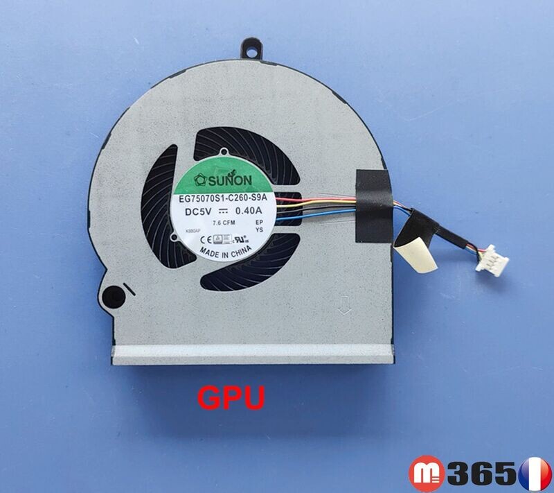 ventilateur  CPU  pour Dell Alienware 15 R3 R4 P69