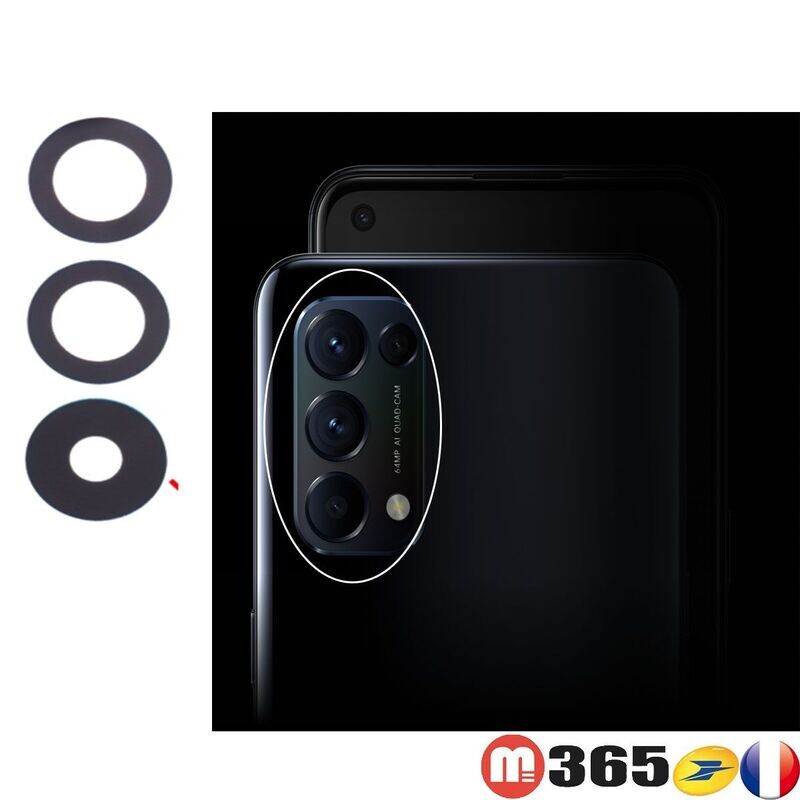 LENTILLE VERRE camera arrière lens pour oppo find X3 lite