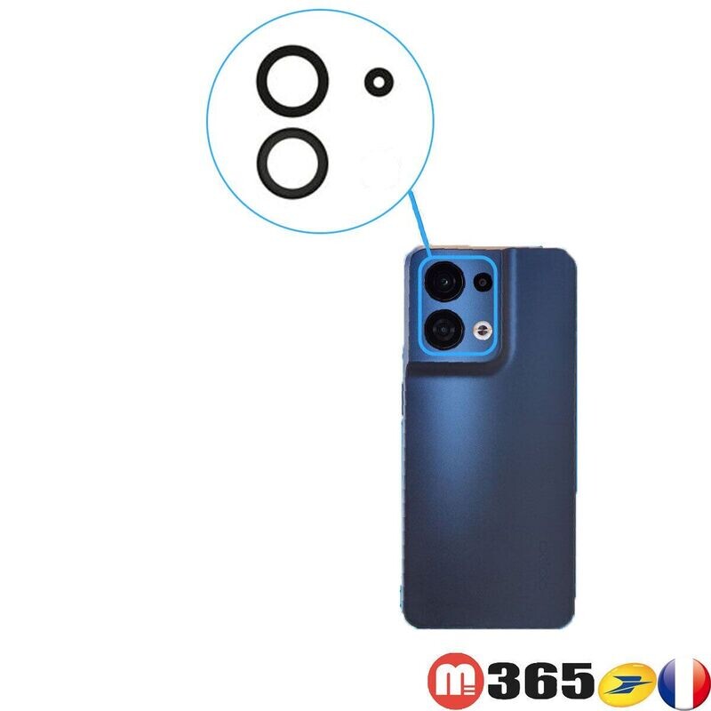 oppo reno8 Lentille verre camera verre arrière