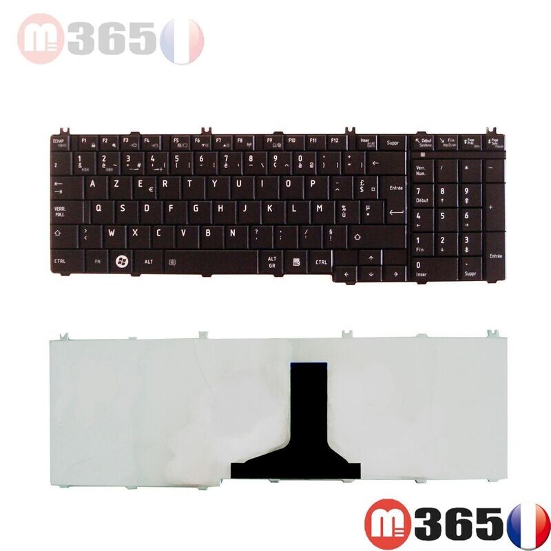 CLAVIER format francais azerty toshiba L650 L660 L670 L660 L675 C660 C655 ......