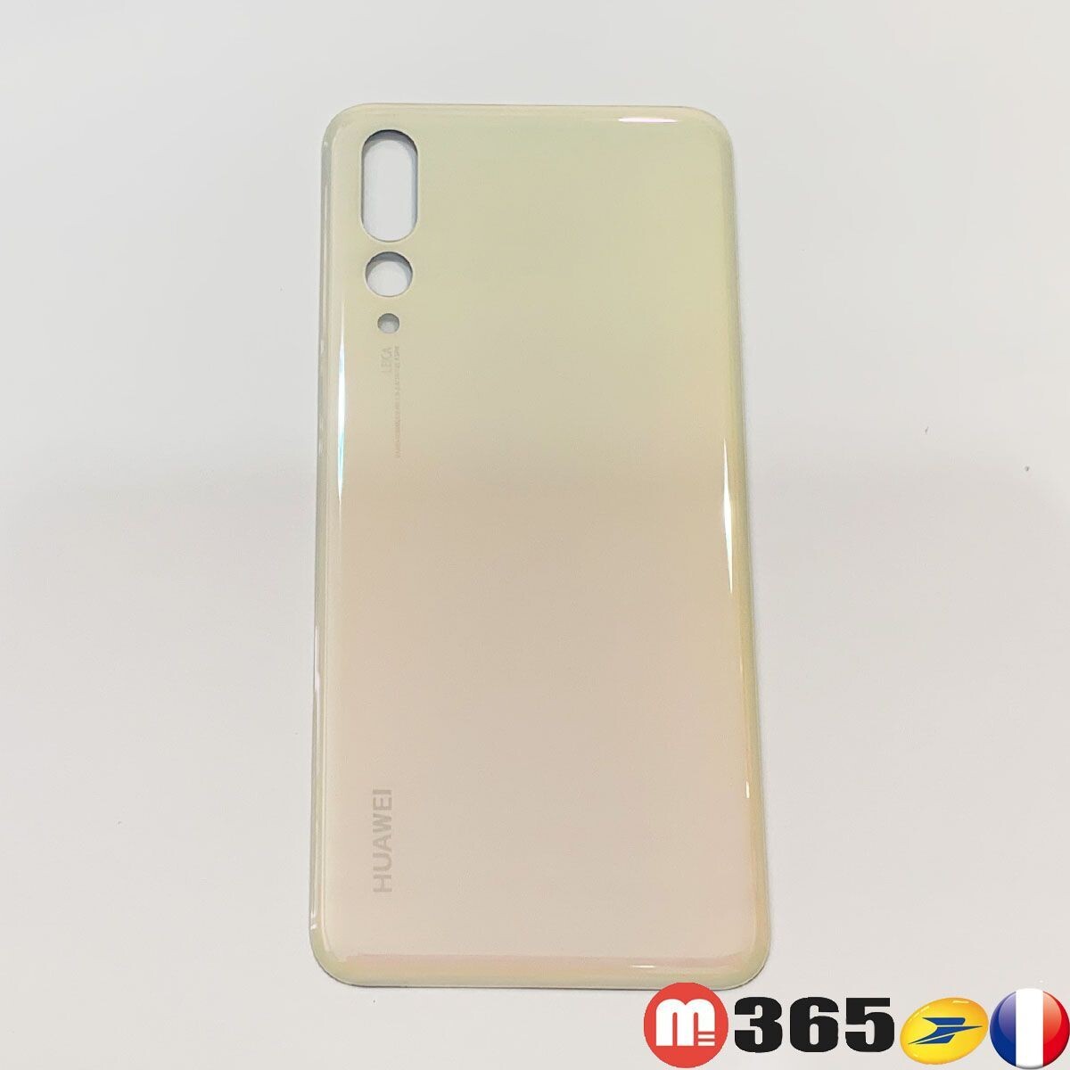 Vitre Arrière De Rechange Pour Huawei P20 - Noir Avec Logo - Adhésif Inclus - Neuf Sous Blister