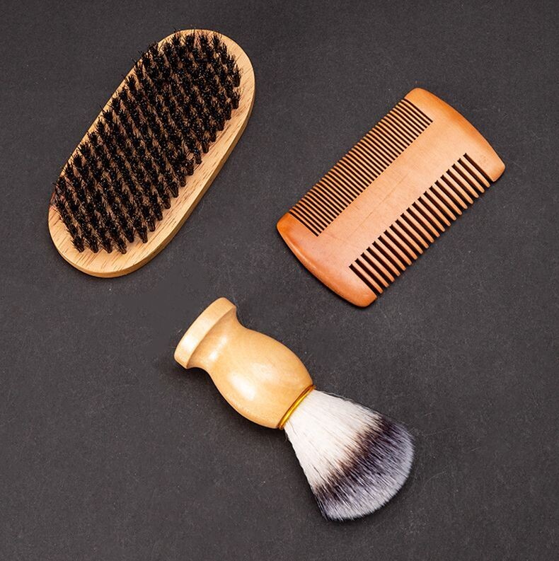 lot de 3 pieces  pour soins de la barbe