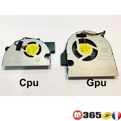 lot de 2 ventilateurs de refroidissement CPU et GPU pour Acer Aspire VN7-791G 791 VN7-792G
