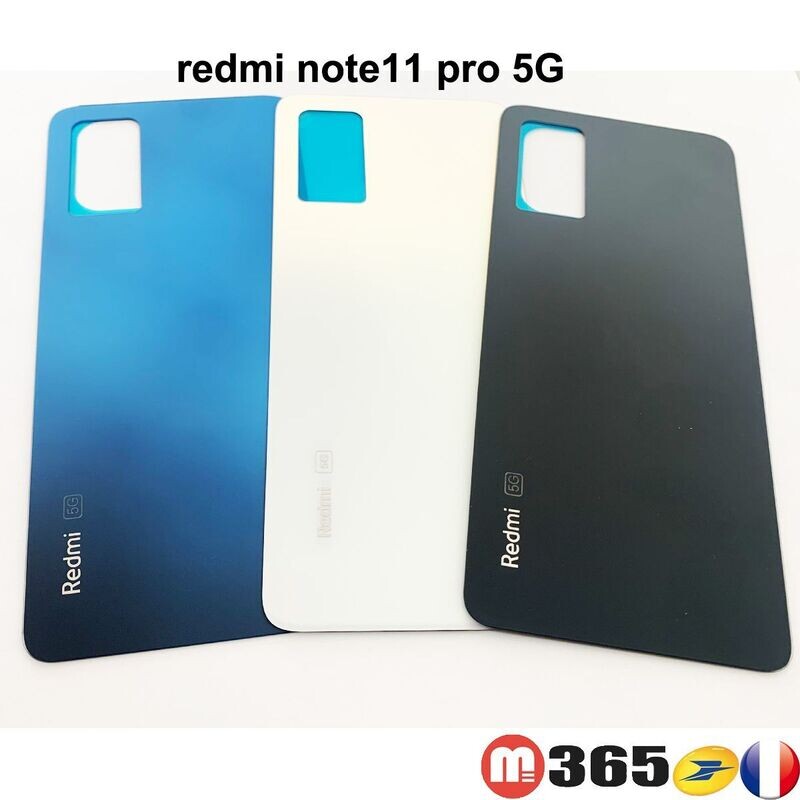 COQUE CACHE BATTERIE redmi note11 pro 5G couvercle arriere façade redmi note11 pro