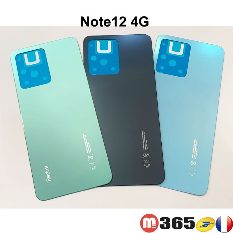 redmi note12 4G COQUE CACHE BATTERIE  couvercle arriere façade