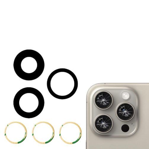 iPhone 15 pro  LENTILLE VERRE appareil photo verre camera arrière