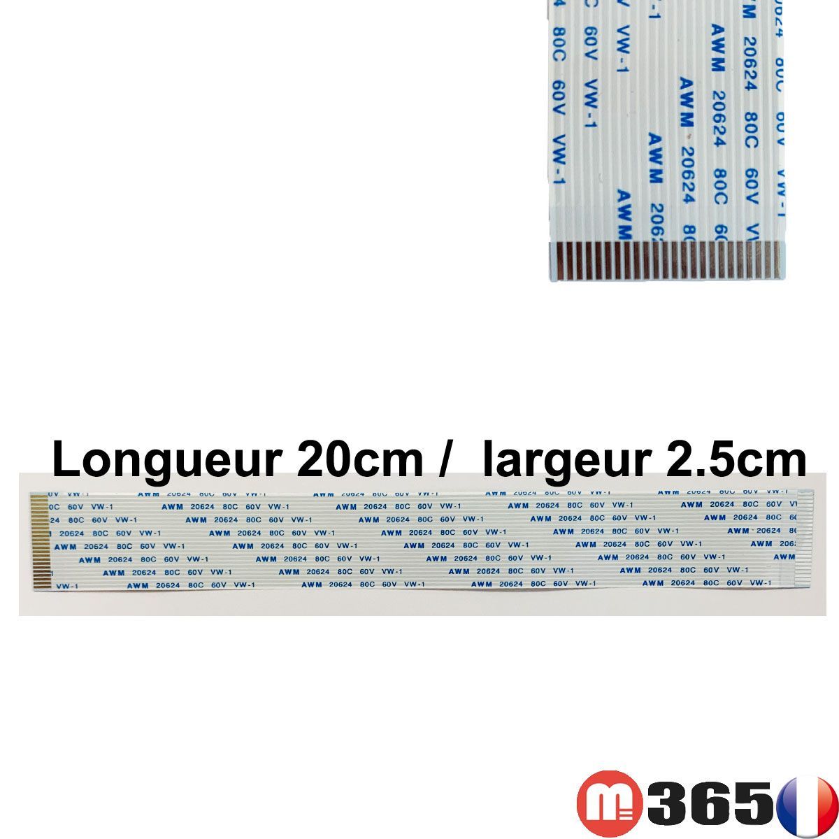 nappe 24 pins 20cm*2.5cm Connecteurs  en même face