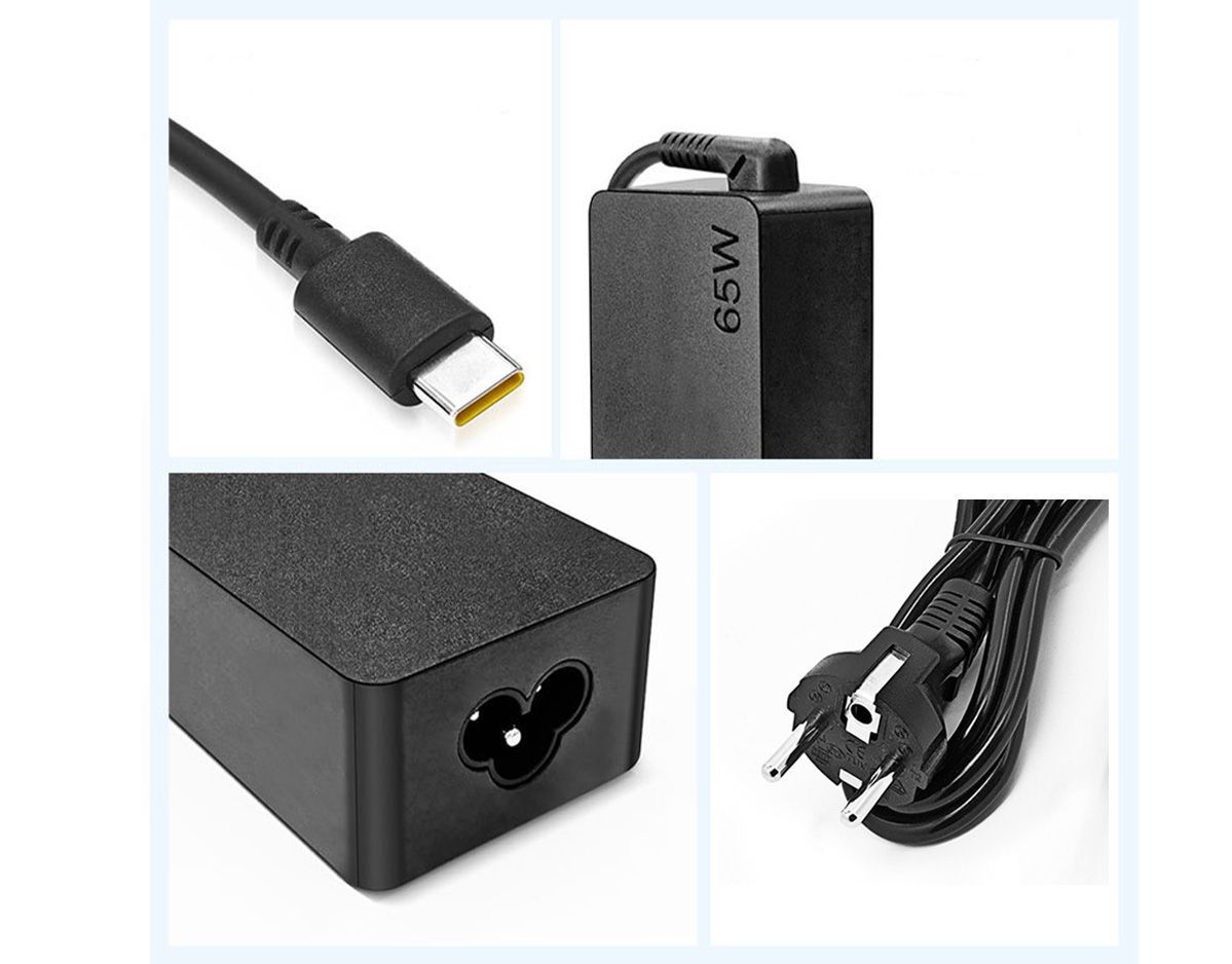 Chargeur Alimentation 65w type-c pour ordinateur lenovo 3.25A 20V / 3A 15v