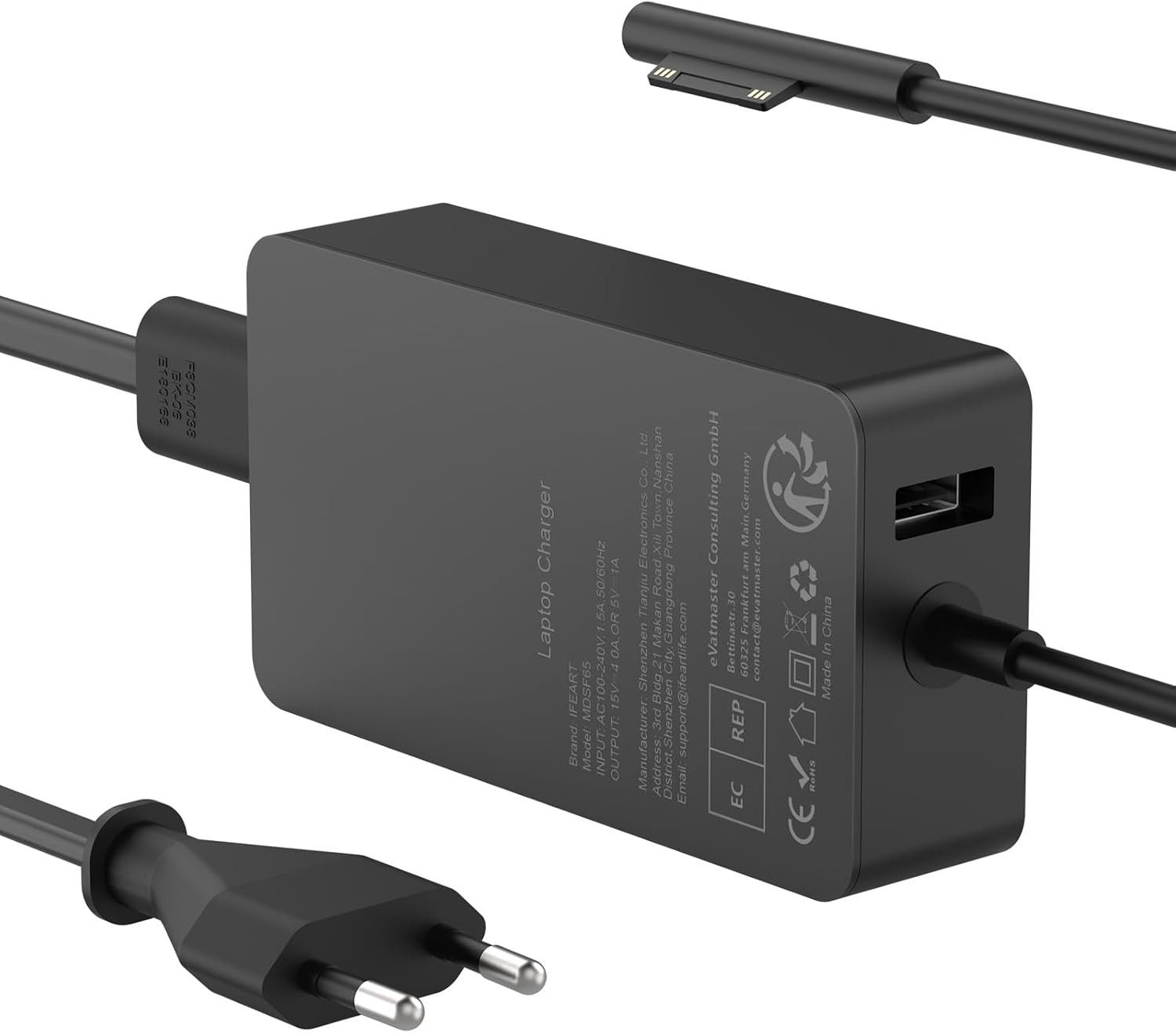 Chargeur surface Adaptateur Secteur Alimentation pour Microsoft Surface