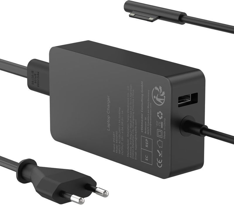 Chargeur surface Adaptateur Secteur Alimentation pour Microsoft Surface