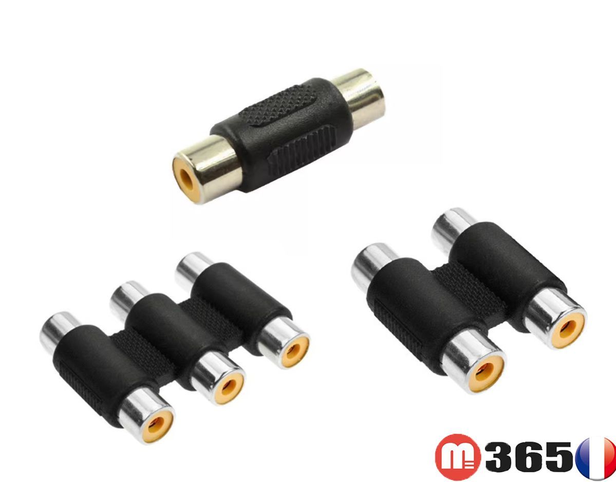 adaptateur audio rac femelle-femelle
