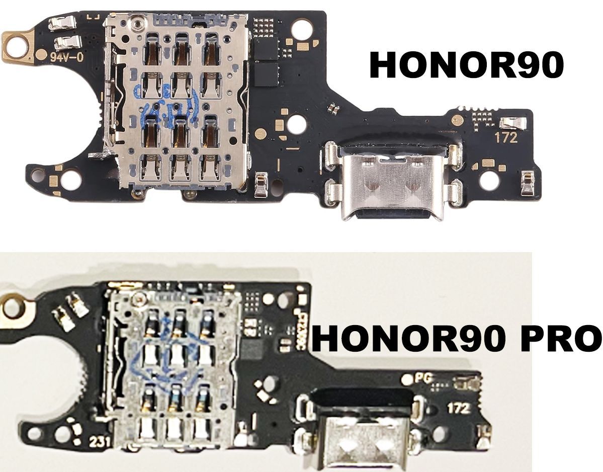 honor 90 / honor 90 pro Connecteur Chargeur type-C Dock microphone lecteur sim