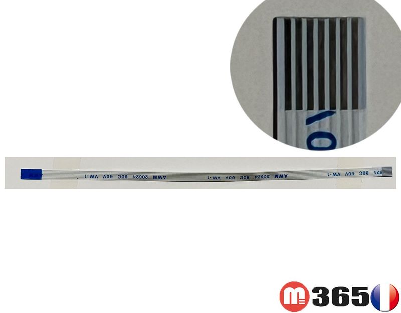 nappe 7 pins 15cm*0.4cm Connecteurs en opposé face