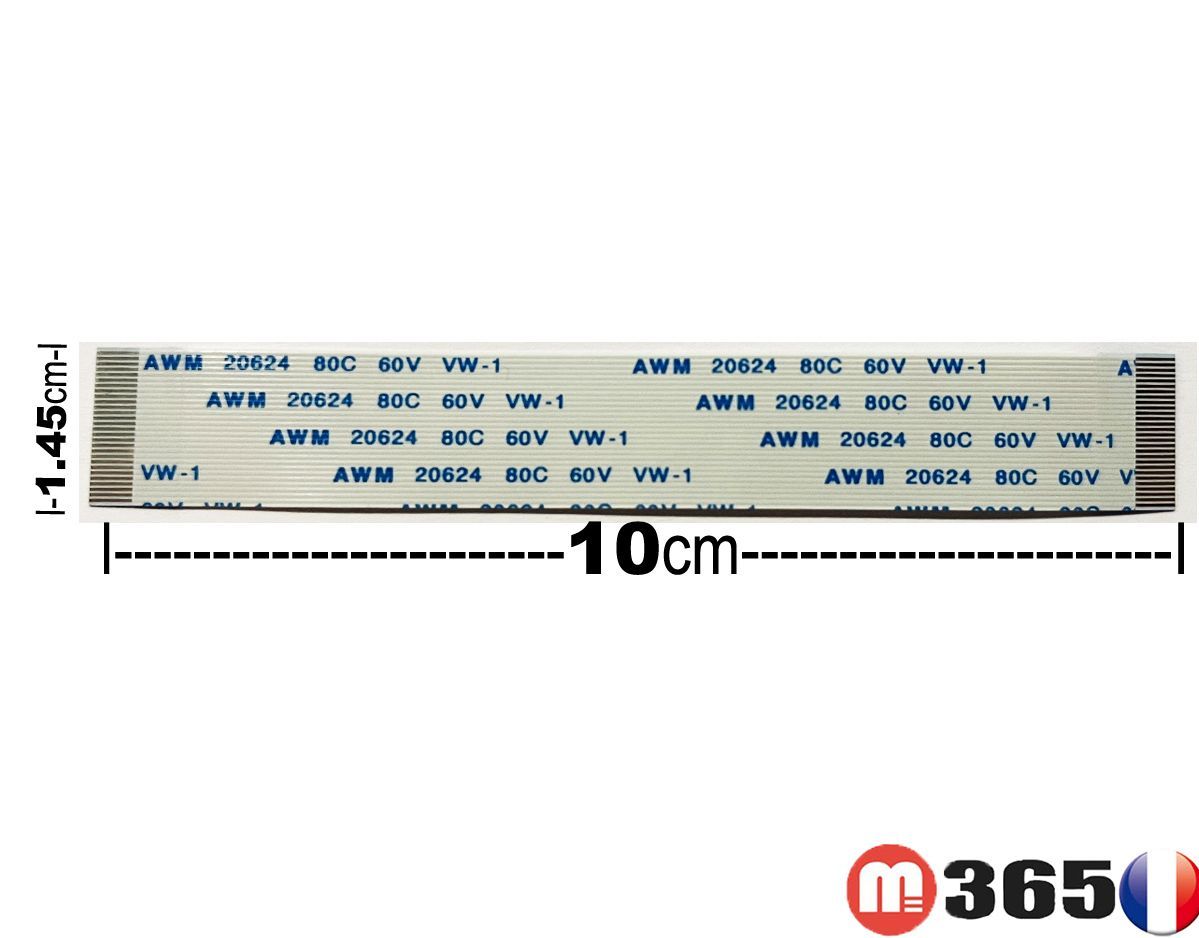 nappe 28 pins 10cm*1.45cm Connecteurs  en meme face