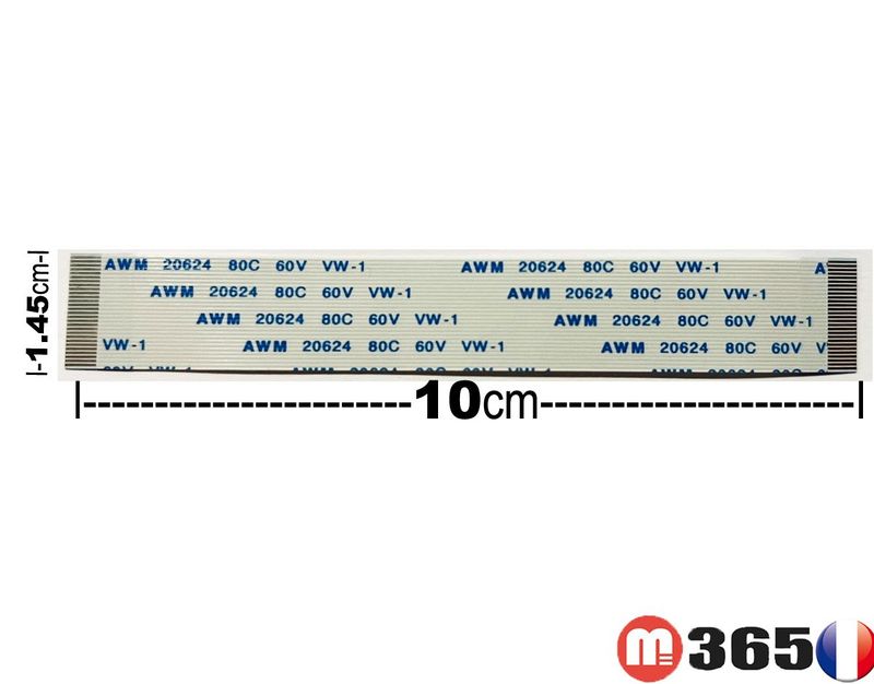 nappe 28 pins 10cm*1.45cm Connecteurs  en meme face