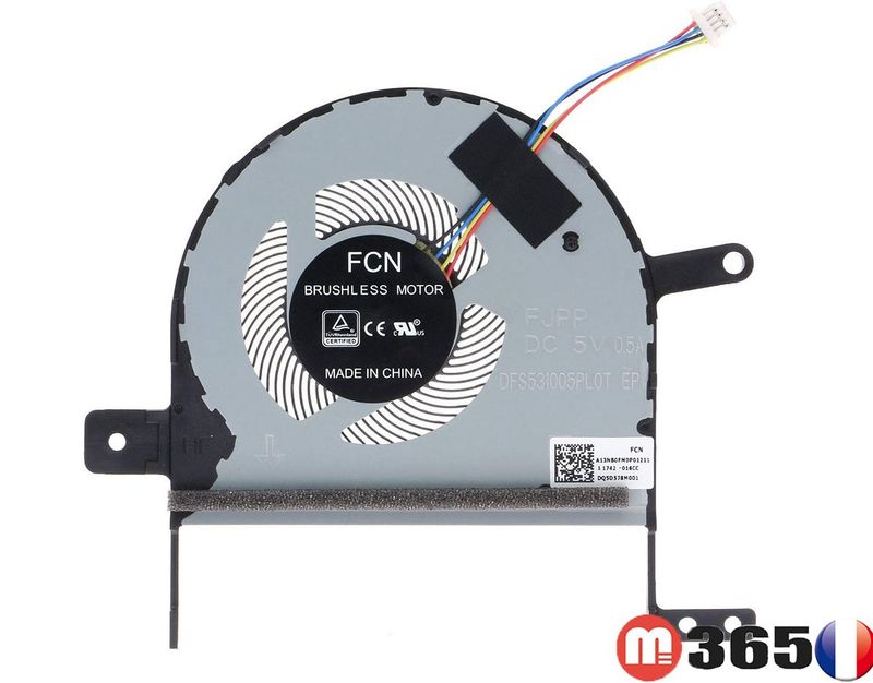 fan ventilateur pour ASUS S15 S510 F510UA F510UA-AH51 F712FA-DB51 S510U S510UQ S510UA V580Q X510 X510U X510UN X510UQ X510UR X510UAR S5100 Series