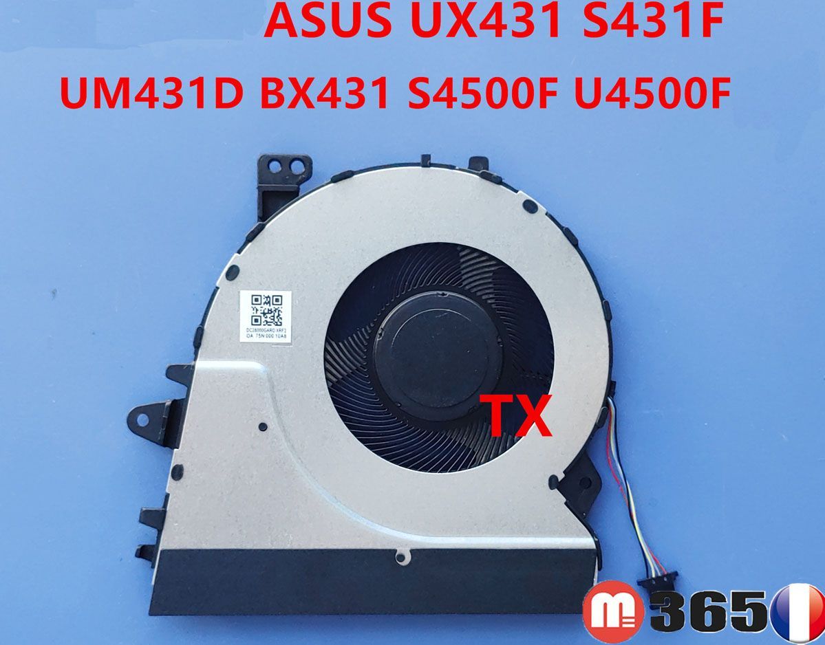 ventilateur pour Asus UX431 S431F UM431D BX431 S4500F U4500F Series