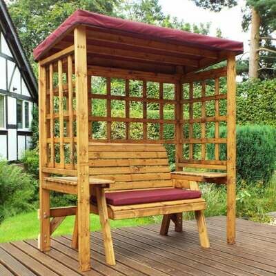 Wentworth Two Seater Arbour Burgundy