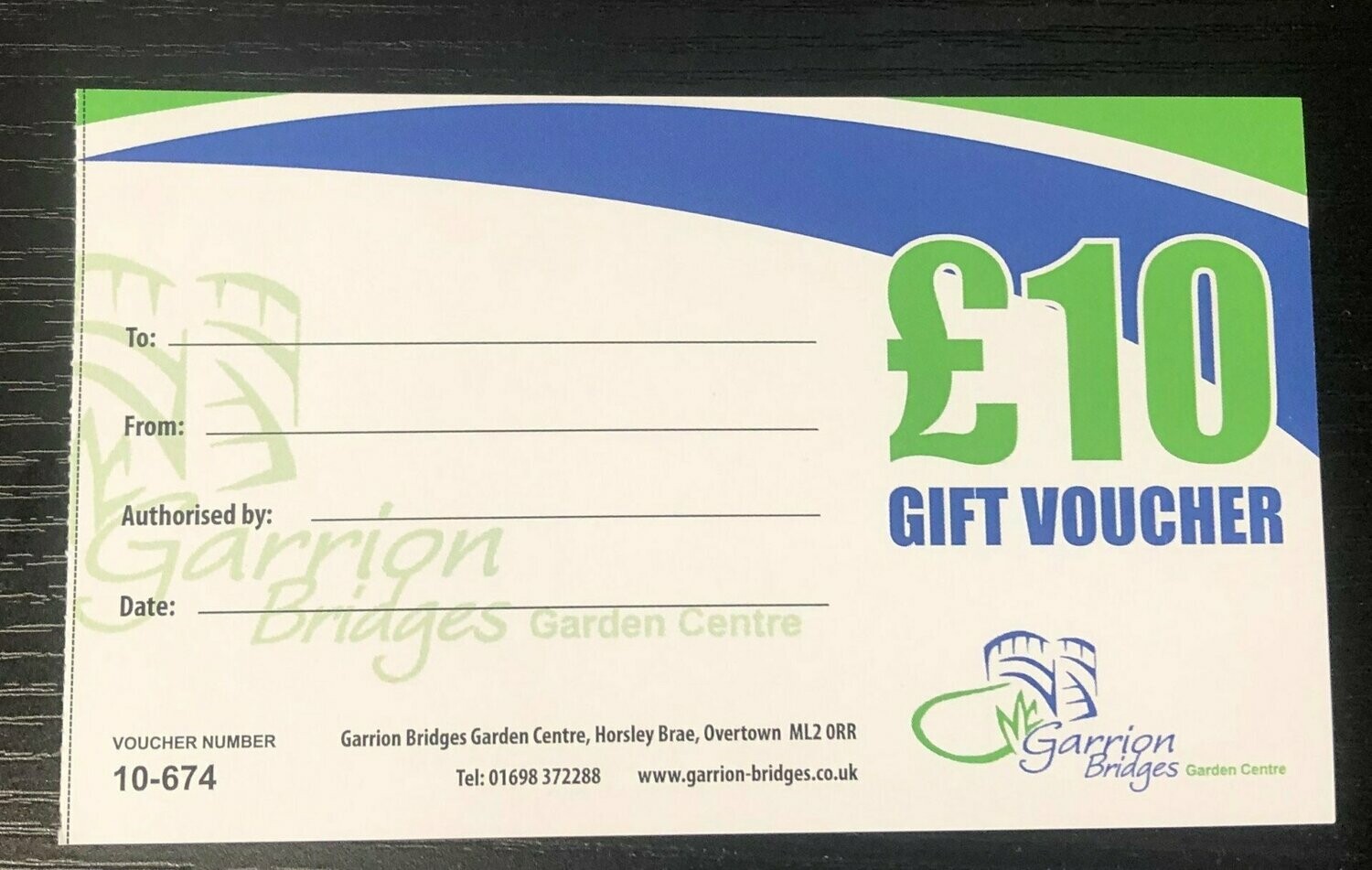 Gift Voucher £10 Value