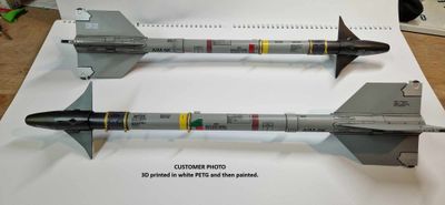 Sidewinder AIM-9 Scale 3D Model Airplane Missile Files (3D printer optimized)