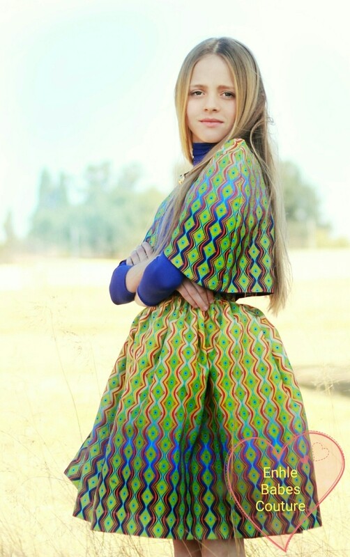 Princess Jordyn 3 piece set (skirt,poloneck, poncho)