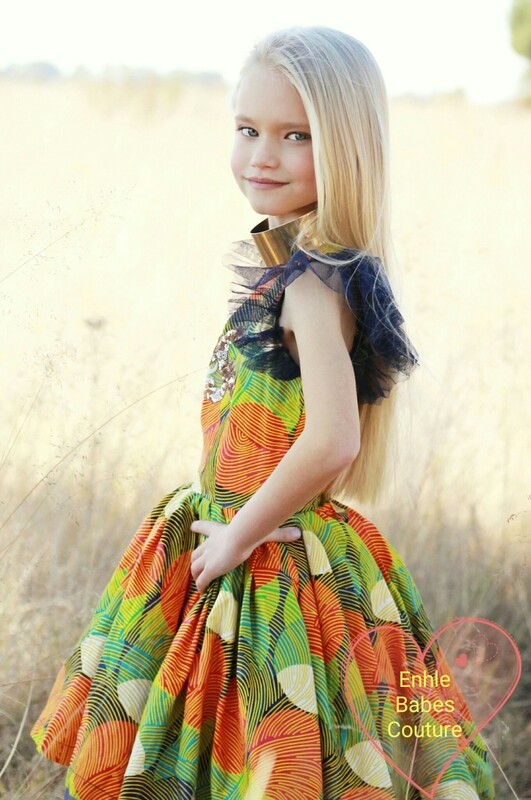 Princess Enhle gold sequence embellishment